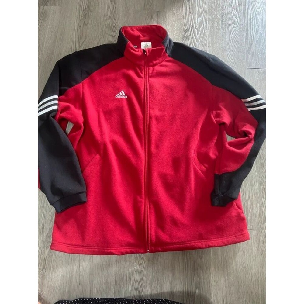 Adidas Fleece Zip Up Jacket